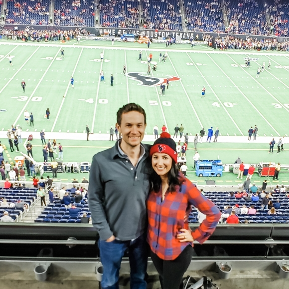 Womens Houston Texans Pompom Beanie NWT NFL Red OS - Picture 4 of 9